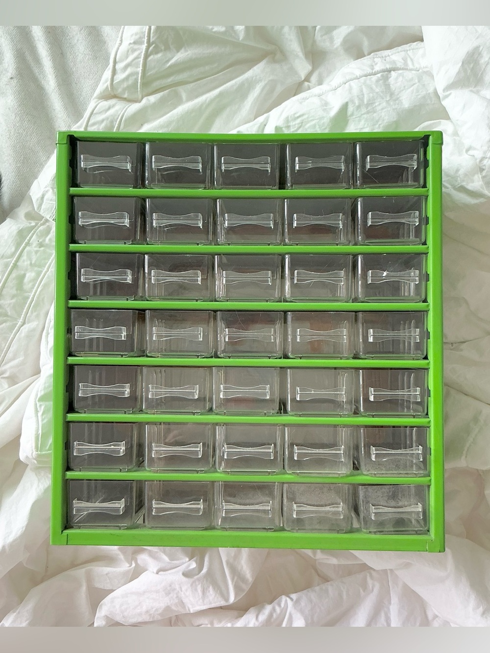 Apothecary craft sewing tools cabinet shelf drawers storage - METAL